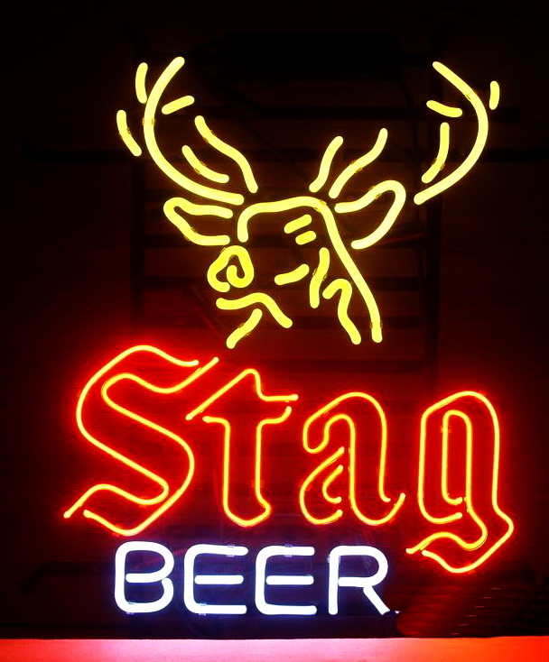 Stag Beer Neon Sign
